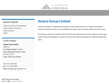 Tablet Screenshot of amanagrouplimited.com